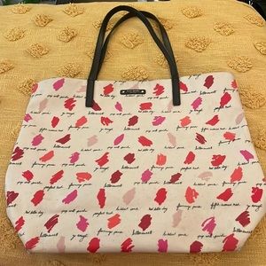 Kate Spade Lipstick Swatch Tote